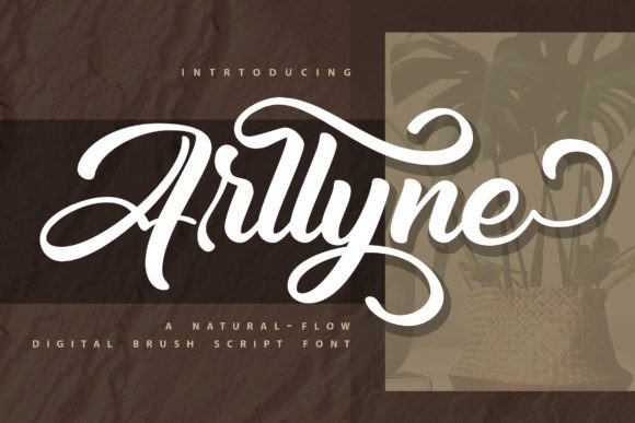 Arllyne: A Digital Brush Script Font for Web Design