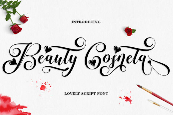 Beauty Cosneta: A Romantic Script Font for Elegant Branding
