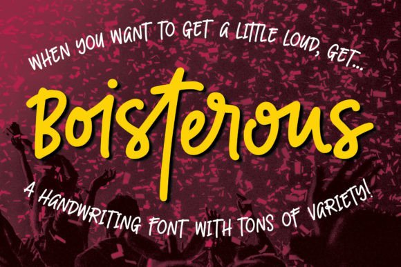 Boisterous: A Vibrant Typeface for Creative Web Design