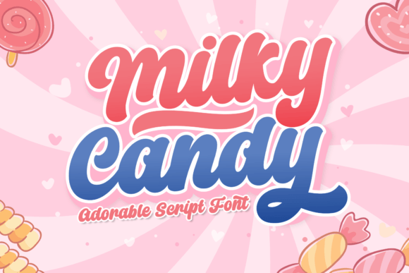 Discover Milky Candy: A Charming Script Font for Web Design