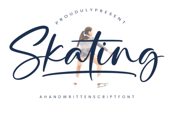 Discover Skating: A Delicate Script Font for Elegant Branding