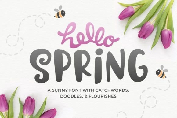 Embrace Hello Spring: A Charming Font for Editorial Design