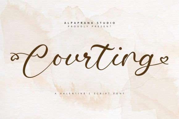 Enhance Your Brand with Courting: A Romantic Script Font