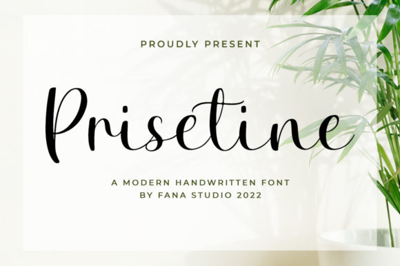 Enhance Your Brand with Prisetine: A Stylish Script Font