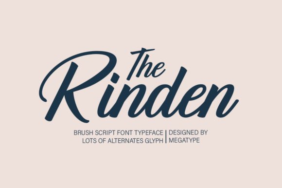 Enhance Your Brand with The Rinden: A Classy Script Font