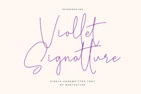 Enhance Your Brand with Viollet Signatture Font