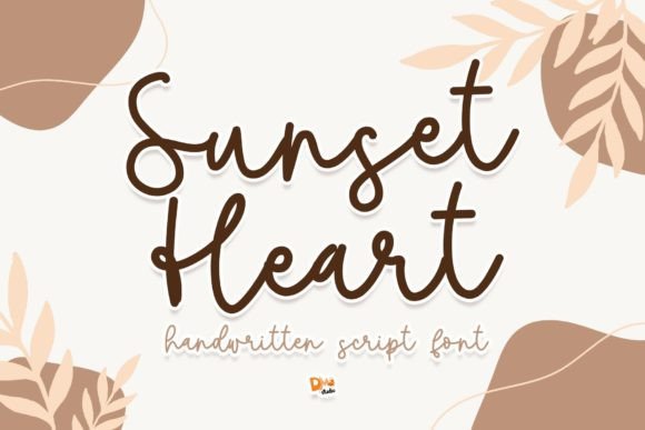 Enhance Your Web Design with the Sunset Heart Font