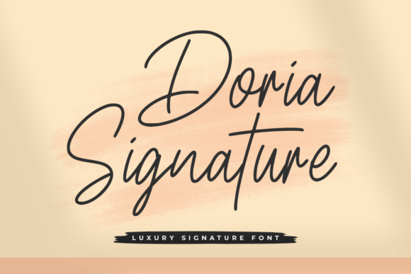 Experience Doria Signature: A Stylish Script Font for Web Design