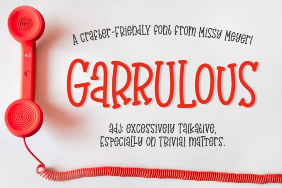Garrulous: A Fun, Handwritten Serif Font for Web Design