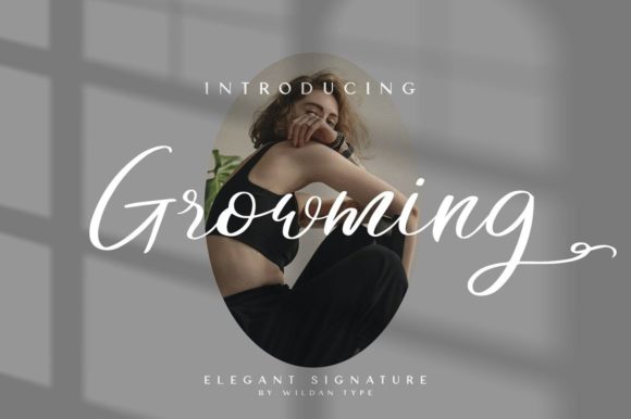 Growming: A Versatile Script Font for Modern Branding