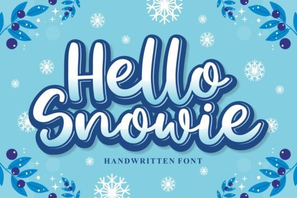 Hello Snowie: A Handwritten Font for Exquisite Web Design