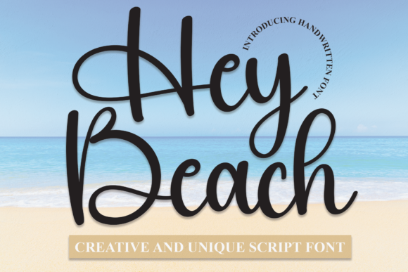 Hey Beach: A Charming Handwritten Font for Web Design
