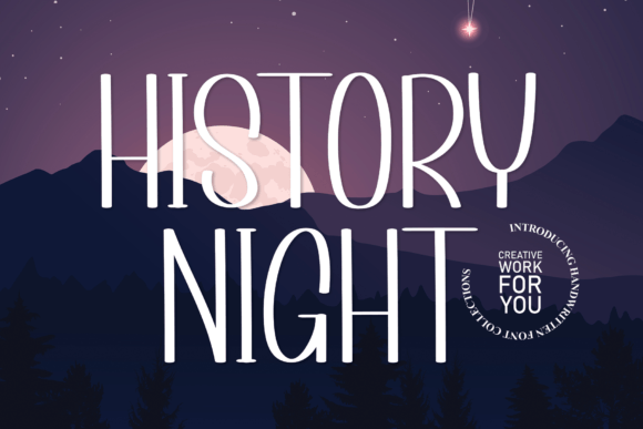 History Night: A Versatile Script Font for Engaging Campaigns