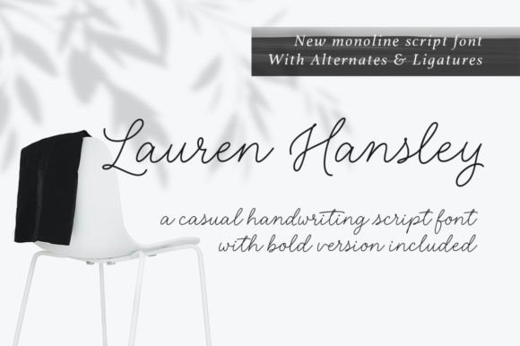 Lauren Hansley: Elevate Your Brand with This Charming Script Font