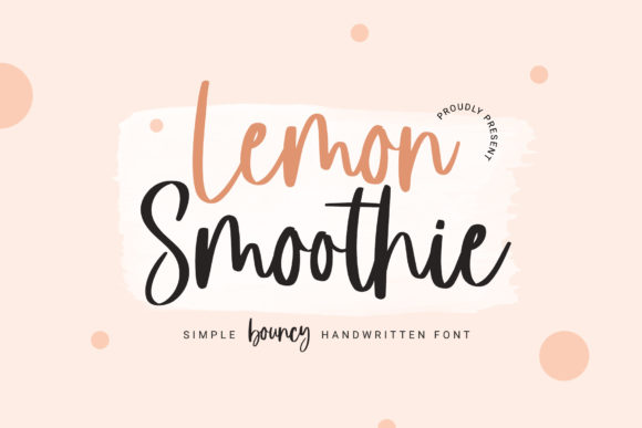 Lemon Smoothie: A Handwritten Font for Editorial Charm