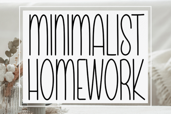 Minimalist Homework: A Versatile Font for Editorial Design