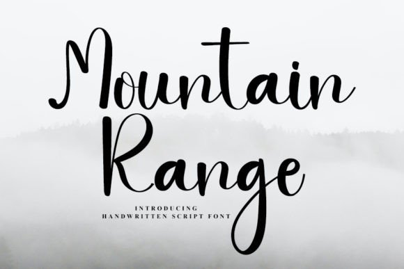 Mountain Range: A Handwritten Font for Elegant Branding