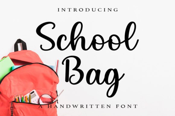 Transform Your Brand with the School Bag Font