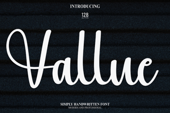 Vallue: A Handwritten Font for Standout Web Designs